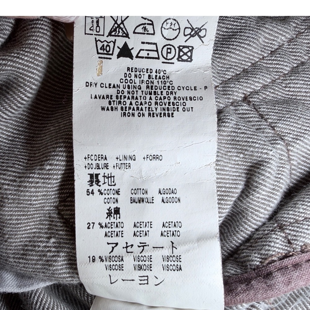 See by Chloé Linen Blend‎ Cropped Jacket 3/4 Sleeve Taupe EU40/US 6–8 - Picture 5 of 9